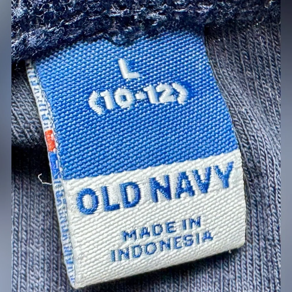 Old Navy Blue Ribbed Shorts with Lettuce Hem #1129